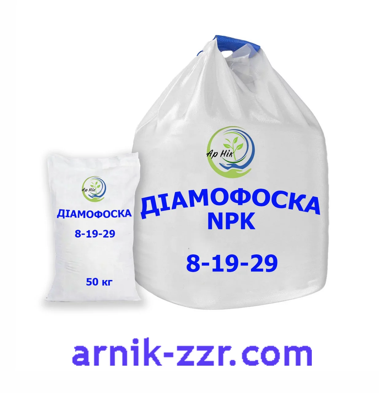 Добриво діамофоску NPK 8:19:29 (біг-біг 900 кг), 1т.